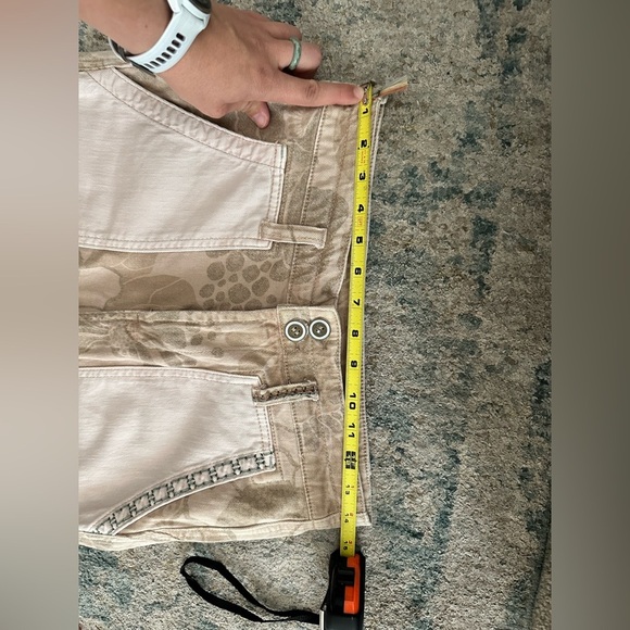 Pilcro and the Letterpress Anthropologie Beige Patchwork Cargo Wanderer Pants 27 - Picture 7 of 7